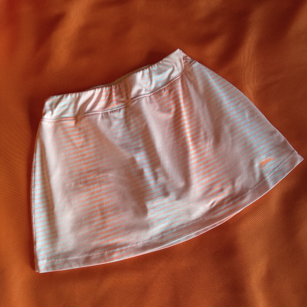 Slazenger Women's Tennis Skirt - White/Orange - Size SMALL